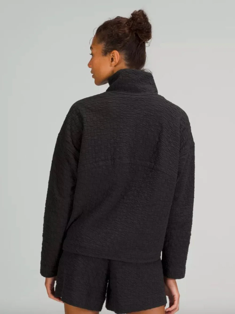 Lululemon Rippled Full Zip Jacket Black Sz 6